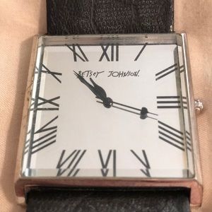 Betsey Johnson Dark Floral Watch